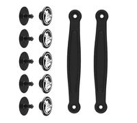 Sabots de rechange avec rivets pour sabots en PVC pour sandales, accessoires de réparation, chaussures de plage, bride de talon en PVC, Noir , 38 to 39