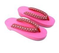 Sabots de Style Japonais pour Cosplay, Pantoufles en Bois, Tongs Ninja, Sandales Geta, pour Kimono féminin, C-08