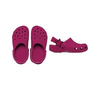 Crocs,Mixte Enfant,Classic Star Buckle Clog K,Rose Royal,28-29