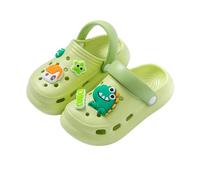 Sabots Enfant Garçon Fille été Confort Mignon Chaussures Jardin Enfant Ado Souple Antidérapant Confortable Legere Animal Fashion Plage Piscine Casual Pantoufle (Vert, 38)