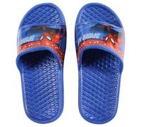Sabots et chaussures de bain pour enfant garçon - Pat' Patrouille et Spiderman - Sandales d'été et chaussons pour garçon - Tailles 22 à 32, Bleu Sp, 32/33 EU