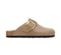 Sabots femme Birkenstock Boston Big Buckle Shearling Beige 36 Étroit