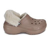 Mules et sabots Crocs Classic Platform Fuzz Lined Clog W pour Femme 41 - 42 Beige