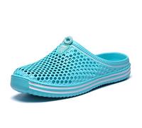 Sabots Mules Chaussures Respirant Fermé Chaussures de Jardin D'Été Amants Pantoufles Plage Sandales Hommes Femmes Piscine Sandales Chaussons Unisexe Turquoise 45