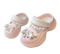 Sabots Mules Fille Garcon, Sabot de Jardin Mixte Enfants Mignon Sandales Plastique Plage Pantoufle Ete Respirant Claquette Piscine Chaussures d’été Confortables et Antidérapantes