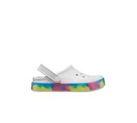Sabots Off Court Glitter Bands ? Sandales Scintillantes Confort Junior Blanc 33 1/2