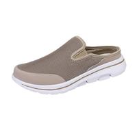 Sabots pour homme et femme - Pantoufles décontractées - Couleur unie - Bout enveloppé - Maille Flyweave - Demi-tongs respirantes pour couple - Grandes chaussures de loisirs - Sabots de jardin