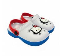 Sabots premium Pins Hello Kitty pour garçon et fille - Sandales de plage Hello Kitty antidérapantes confortables et légères pour piscine, été et usage quotidien, blanc, 28/29 EU