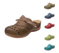 Sabots Sandales à plateforme pour femme Sandales compensées fermées à l'avant Sandales respirantes en maille perforée Sandales larges Sandales de plage Sandales de plage Sandales de plage Sliders