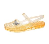 Sabots Sandales Femme, Mules, Claquettes et Chaussures Méduses Translucides à Paillettes, Slip-On à Enfiler, Bout Rond Ajouré, Bride Arrière, Décor Papillon | Plage Piscine Vacances Été Maison Jardin