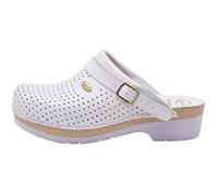 Sabots Supercomfort - Scholl - F200781040450 - Cuir perforé - Semelle en bois de hêtre - Largeur confortable 44 EU