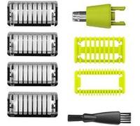 Sabots + Tête nez 4 Sabots Barbe 1/2/3/5mm 1 Sabot Corps 1 Protection peau 1 Tête nez oreille compatible avec Philips OneBlade OneBlade Pro QP2515