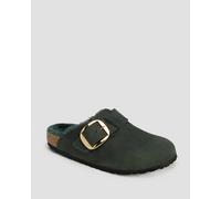 Sabots Verts Pour Femmes Birkenstock Boston Bb Shearling Narrow 1028061-grun