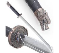 Sabre en Polypropylene Katana Argent Epee Duncan Epee Entrainement Combat Décoration