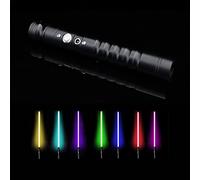 Sabre Laser à Changement De Couleur en MéTal, Peut Changer 7 Types De Couleurs LED, LumièRe Vive Et Facile à ContrôLer