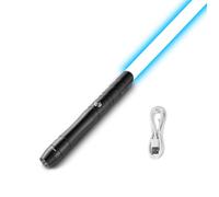VEVOR Sabre Laser avec 12 Couleurs RVB, Épée Lumineuse de Duel 97 cm, Son FX et Poignée Réaliste, Sabre Lumineux Rechargeable, pour Déguisement, Jour de Noël, Halloween, Anniversaire, Adultes, Noir