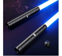 Sabre Laser Enfants et Adultes - Lightsaber Lot de 2-Épée Laser à Double Lame avec 15 Couleurs et Effets Sonores -pée Lumineuse