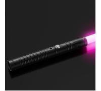 Sabre Laser RGB Duel Lightsaber 7 Couleurs 3 Soundfonts de Combat Simulés,Cadeaux de Noël & Jedi Knight Cosplay,Chargement USB Noir