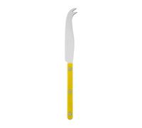 Sabre Paris | Couteau à fromage 24 cm Bistrot couleur Jaune. Couvert en Acier Inoxydable. Efficace et élégant pour découper une large variété de fromages.