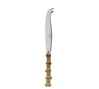 Sabre Paris | Couteau à fromage 24 cm Panda couleur Bois clair. Couvert en Acier Inoxydable, manche en véritable Bambou. Efficace et élégant pour découper une large variété de fromages.