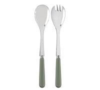 Sabre Paris | Couverts à salade 26,5 cm Pop couleur Asperge, 2 pièces. Couvert en Acier Inoxydable. Idéal pour les grands saladiers et servir les salades d'été.