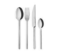 Sabre Paris | Ensemble de couverts de table 4 pièces Loft, Inox et finition brillante. Comprend couteau, fourchette, cuillère à soupe et petite cuillère en Acier Inoxydable.