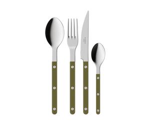 SABRE Paris Service de couverts Bistrot Solid. 4 pièces Green fern