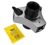 SabreCut 1 x MRSC15 Cliquet compact à double entraînement - Entraînement hexagonal et carré 1/4", engrenage à 72 dents, cliquet à couple élevé (27,5Nm) outil professionnel en acier inoxydable