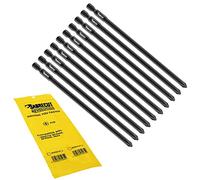 SabreCut 10pcs SCPH2157_10 157mm PH2 Embouts autofeed placo | Compatible avec Makita BFR550 6843 DFR550, Phillips No.2 simple extrémité, pointe forgée améliore résistance chocs