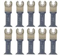 SabreCut 10pcs SP44L_10 44mm x 68mm Fixation rapide Bois Lames multitool | Compatible avec DeWalt, Stanley, Black & Decker, Bosch, Fein (Non-StarLock), lames mixtes coupent bois, métal et plastique