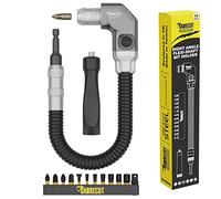 SabreCut 14pcs SCRAD02 305mm 25mm Porte-embout angle Robuste | Acier traité, maintien magnétique fort et finition oxyde noir pour usage durable à couple élevé