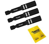 SabreCut 3pcs SC1160S2_3 55mm Porte-embout choc Longue durée | Acier traité, maintien magnétique fort et finition oxyde noir pour usage durable à couple élevé