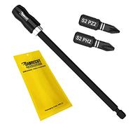 SabreCut 3pcs SCIMSH14150_1 150mm 25mm PH2 PZ2 Porte-embout choc Robuste | Acier traité, maintien magnétique fort et finition oxyde noir pour usage durable à couple élevé