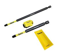 SabreCut 3pcs SCRKSQ2KR 89mm 152mm Serre-joint trou oblique Durable | Compatible avec Kreg pocket-hole screws; forgé SQ2 tips et dual-magnet booster améliorent hold, reach et durabilité