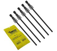 SabreCut 5pcs AFSC130MPH2_5 130mm PH2 Embouts autofeed placo | Compatible avec Makita DFS250 DFS452 199155-7, Robuste, pour plaques de plâtre, pochette incluse