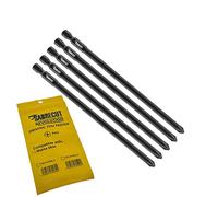 SabreCut 5pcs SC141PH2_5 141mm PH2 Embouts autofeed placo | Compatible avec Makita, Phillips No.2 simple extrémité, pointe forgée améliore résistance chocs