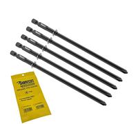 SabreCut 5pcs SC146PH2_5 146mm PH2 Embouts autofeed placo | Compatible avec Bosch, Phillips No.2 simple extrémité, pointe forgée améliore résistance chocs