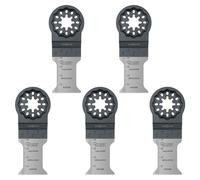 SabreCut 5pcs SCFN35B_5 35mm x 40mm 18 TPI Lames multitool Longue durée | Compatible avec Bosch, Fein (Non-StarLock), lames HSS bi-métal coupent bois, métal et clous