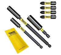 SabreCut 7pcs SCRK9 60mm 100mm 152mm 32mm PZ2 Porte-embout choc Durable