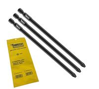 SabreCut SCPZ2157_3 157mm PZ2 Tournevis pour cloisons sèches assemblé à alimentation automatique Embout de pistolet PoziDriv POZI No.2 robuste compatible avec Makita BFR550 6843 DFR550