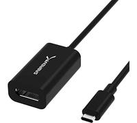 SABRENT Adaptateur DisplayPort, USB Type C 3.2, Adaptateur convertisseur de Moniteur USB jusqu'à 4K 3840 * 2160/60Hz Compatible avec PC, Ordinateurs Portables, tablettes, MacBook, etc. (DA-DPUC)