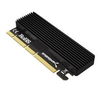 SABRENT Adaptateur SSD M.2 NVMe à PCIe avec dissipateur thermique en aluminium et tampon thermique, carte M.2 NVMe vers PCIE 3.0 X16/X8/X4, Prise en Charge du SSD M2 2230 2242 2260 2280 (EC-PCIE)