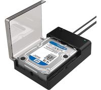 SABRENT Boitier Disque Dur 3.5, Rapide 5Gbps Boitier SSD Externe 2.5"/3.5", Adaptateur SATA USB pour SSD/HDD, Lecteur Disque Dur, sans Outils UASP, câble USB Inclus avec Alimentation (EC-DFLT)
