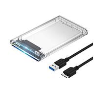 SABRENT Boitier Externe pour Disque Dur SATA 2,5" Pouces, 9,5 ou 7mm Adaptateur SSD/HDD vers USB 3.2, Station d'accueil du Disque Dur, sans Outils, Supporte UASP, câble USB Inclus (EC-OCUB)