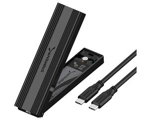SABRENT Boitier SSD NVMe M.2, Adaptateur SSD M2 USB 3.2 Gen2 10Gbps, Boitier NVMe Externe en Aluminium Durable pour PCIe, M.2 SATA, M Key/M+B Key 2230/2242/2260/2280, Adaptateur USB (EC-SNVE)