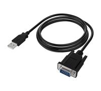 SABRENT cable Adaptateur USB vers série RS232, (1.8m) Câble série thumbscrews, câble convertisseur DB-9 (9 broches) Chipset FTDI, compatible pour Windows, Mac, Linux (CB-FTDI)