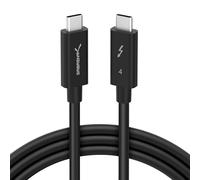 SABRENT Câble Thunderbolt 4 2M, Certifié Intel, TB4 Type C Charge Rapide 100W 40Gbps 8K@60Hz 5K@60Hz Dual Vidéo 4K, Câble USB-C vers USB C pour Moniteur, M1 M2 Macbook, SSD (CB-T4M2)