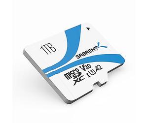 SABRENT Carte SD 1To, Micro SD V30 A2, Carte Micro SD mémoire UHS I, Vitesse de Lecture 100Mo/s, W30Mo/s, Compatible avec Nintendo Switch, Dash-cam, GoPro, Canon, Nikon, DJI Drone (SD-MQ30-1TB)