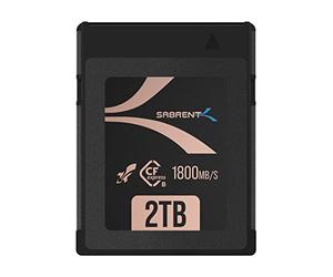 SABRENT CFexpress Type B 2To Carte mémoire, Rocket CFX CompactFlash jusqu'à L1800Mo/s E1700Mo/s Tourner des vidéos en 4K RAW pour Les Professionnels, cinéastes, photographes (CF-XXIT-2TB)