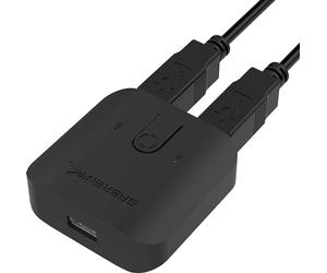 Sabrent commutateur de partage USB 2.0 avec indicateurs LED pour multiples ordinateurs et périphériques (USB-SW20)